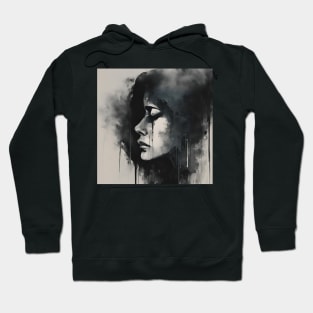 Black and white tears Hoodie